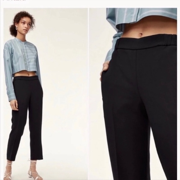 Aritzia Wilfred  Darontal Black Pant 00 - Picture 3 of 13